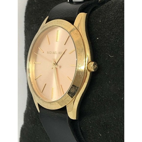 Michael Kors MK3493 Women's Black Leather Analog P - Picture 3 of 8